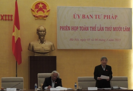 Ủy ban Tư pháp của Quốc hội thẩm tra Dự án Luật Tố tụng hành chính sửa đổi